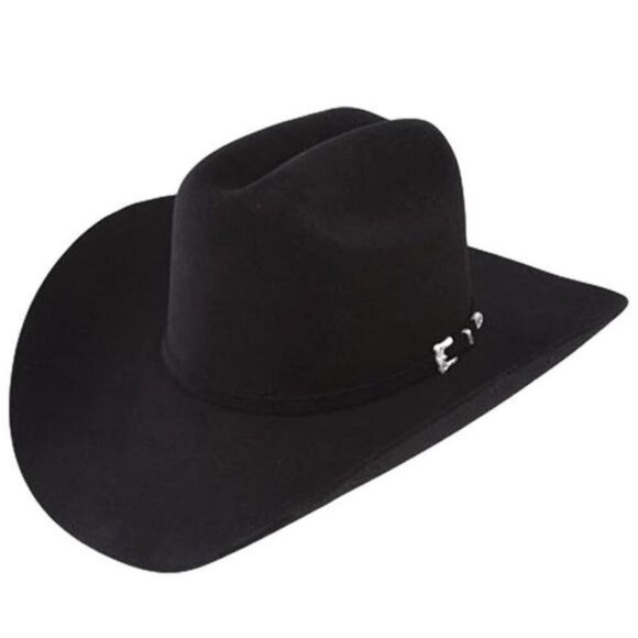 Resistol Other - RESISTOL WESTERN BLACK SILVER 3X FELT COWBOY HAT SIZE 56/7 AND CASE